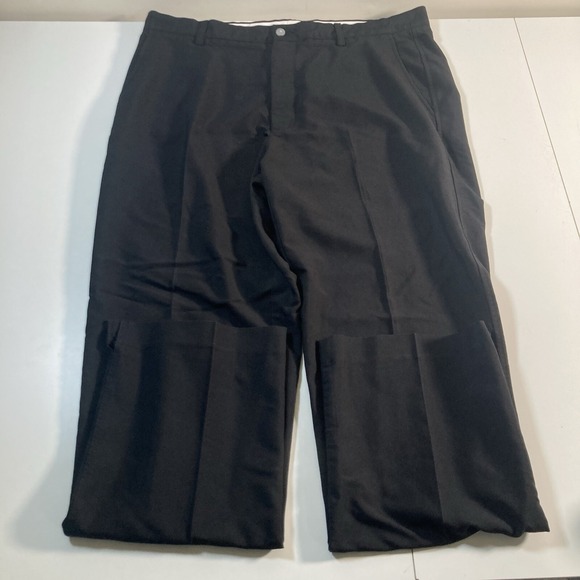 Footjoy Tour Golf Pants 38x33 Black FJ Performance Stretch Viscose Blend Chino - Picture 2 of 11